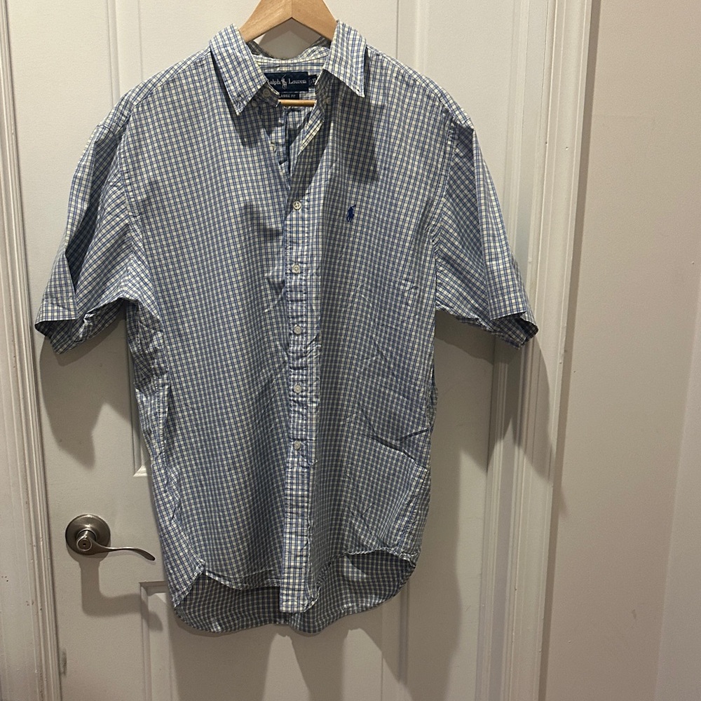 Ralph Lauren Light Blue Gingham Shirt